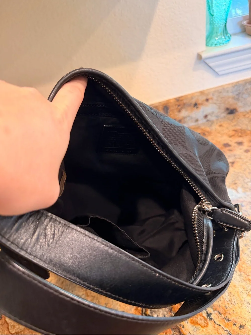 Coach Black Convertible Shoulder Bag